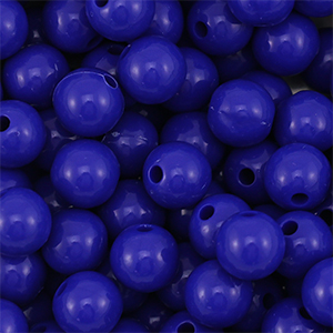 10 mm DQ acryl kralen Dark blue