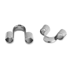 Roestvrij stalen (RVS) Stainless steel onderdelen wire guardian / draadbeschermer Silver