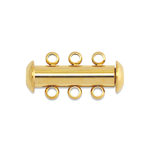 Roestvrij stalen (RVS) stainless steel onderdelen multi-ketting magneetsluiting Gold