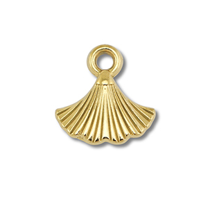 Roestvrij stalen (RVS) Stainless steel bedels waaier Gold