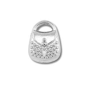 Roestvrij stalen (RVS) Stainless steel bedels handtas Silver