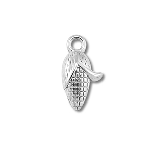 Roestvrij stalen (RVS) Stainless steel bedels ma&iuml;skolf Silver