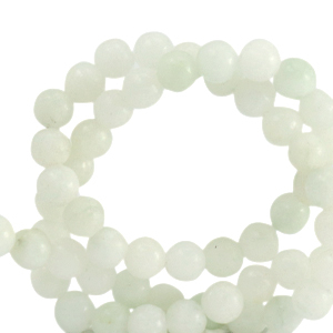 Natuursteen kralen marmer 4mm Off white-green