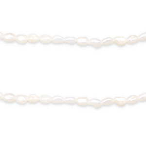 BQ Zoetwaterparels rice 5x4mm Natural white