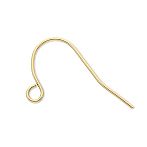 Roestvrij stalen (RVS) Stainless steel onderdelen oorbellen / oorhanger met oogje Gold
