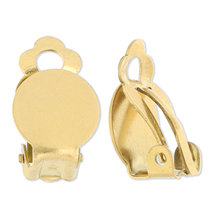 Roestvrij stalen (RVS) Stainless steel onderdelen clipoorbellen Gold