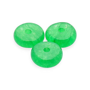Natuursteen kralen kwarts rondel Green