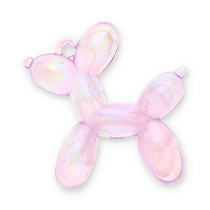 Statement hangers ballon hond Lilac purple-AB coating