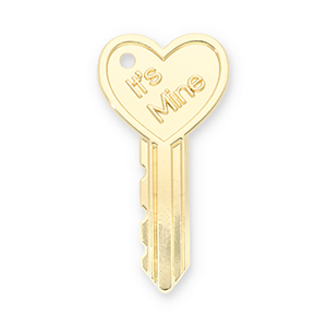 Statement hangers sleutel hart "It's mine" Gold
