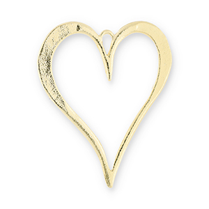 Statement hangers hart Gold