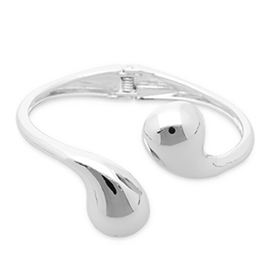Metalen armbanden druppel Silver
