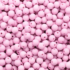 6 mm acryl kralen matt Lilac pink