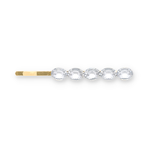 Haaraccessoires schuifspeld met strass Gold-transparent