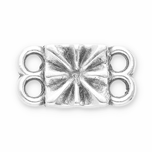 Bedels DQ metaal tussenstuk Antiek zilver (nikkelvrij)