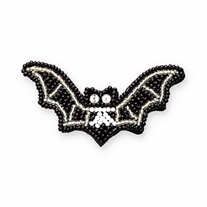 Broches vleermuis Black