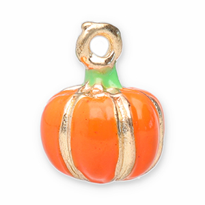 Bedels metaal pompoen Orange-gold