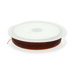 Elastiek rijgdraad 0.5mm Brown