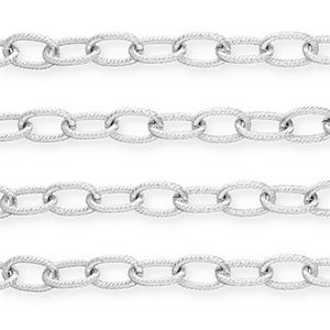 Aluminium onderdelen jasseron ankerketting Silver
