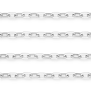 Aluminium onderdelen jasseron ankerketting Silver