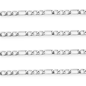 Aluminium onderdelen jasseron figaro schakel Silver