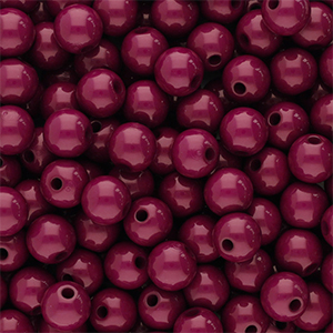 6 mm acryl kralen shiny Burgundy brown