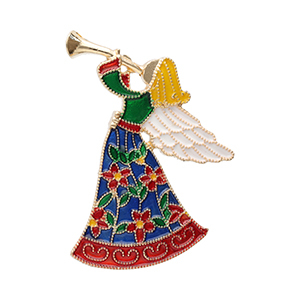 Broches engel Gold-multicolour