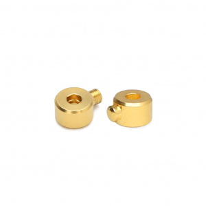 Onderdelen DQ Eco-brass&reg; metaal knijpkraal tube Goud (nikkelvrij)