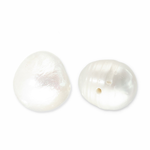 Zoetwaterparels rond Natural white