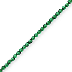 Top Facet kralen Emerald green