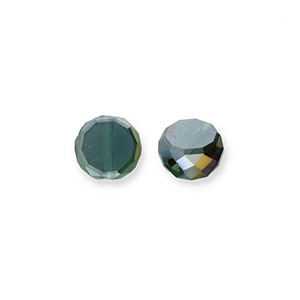 Top Facet kralen Dark green-AB coating