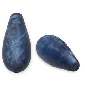 Polaris Elements kralen druppel vorm Polmo Dark blue