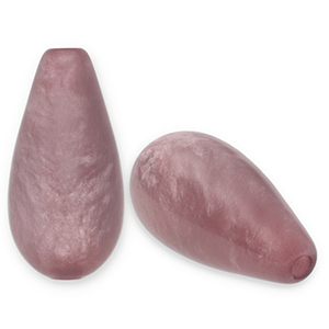 Polaris Elements kralen druppel vorm Polmo Mauve