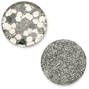 12 mm platte cabochon Polaris Elements Helios Beige