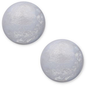 12 mm classic cabochon Polaris Elements Jais Sky blue