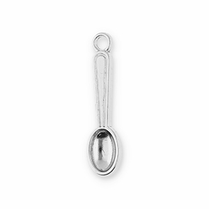 Bedels metaal lepel Silver