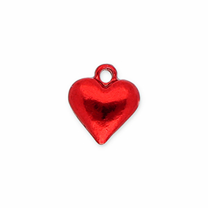 Bedels metaal hart Red