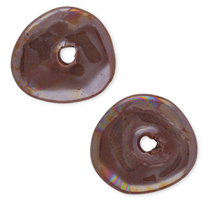 DQ Grieks keramiek kralen donut Victorian purple
