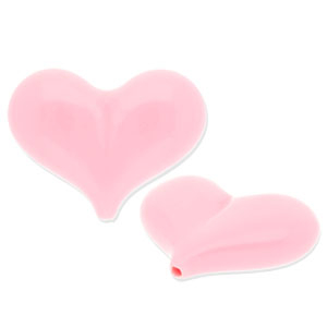 Acryl kralen hart Pink