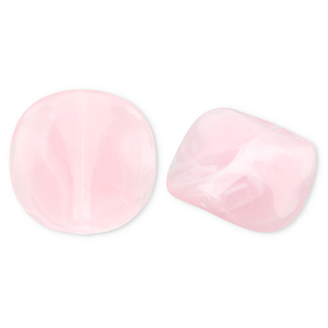 Acryl kralen organic Light pink-white