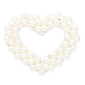 Statement hangers open hart White
