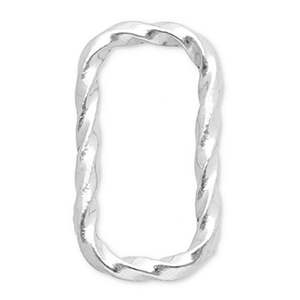 Roestvrij stalen (RVS) stainless steel onderdelen tussenstuk rechthoek Silver
