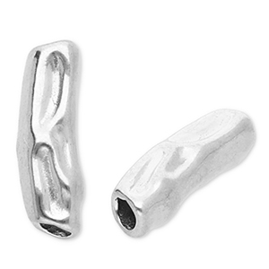 Roestvrij stalen (RVS) stainless steel kralen tube Silver