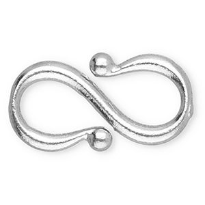Roestvrij stalen (RVS) Stainless steel onderdelen S-haak sluiting Silver