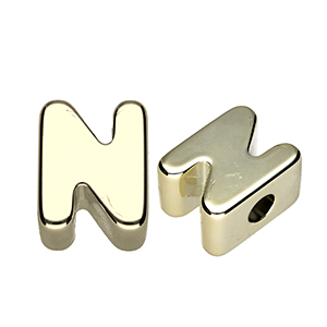 Letterkralen van acryl letter N Gold