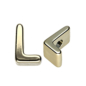 Letterkralen van acryl letter L Gold