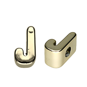 Letterkralen van acryl letter J Gold