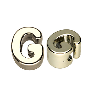 Letterkralen van acryl letter G Gold