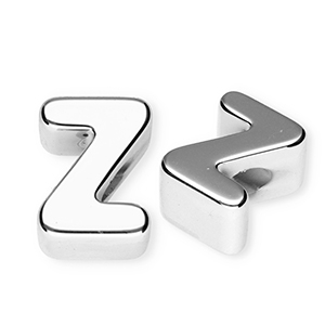 Letterkralen van acryl letter Z Silver