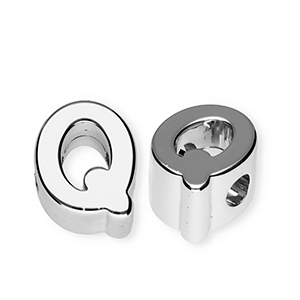 Letterkralen van acryl letter Q Silver