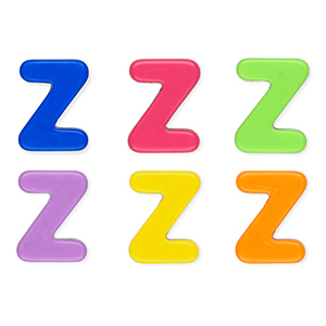 Letterkralen van acryl letter Z Multicolour